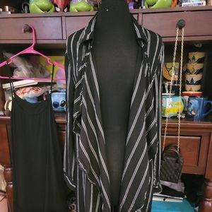 Longline Pinstriper Blazer